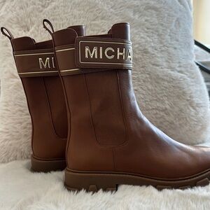 Michael Kors Brown Leather Boots